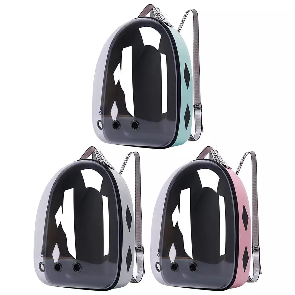 MOCHILA TRANSPORTADORA DE MASCOTAS DE ACRILICO TRANSPARENTE CON VENTILACION [BAG52]