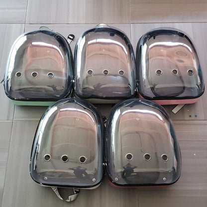 MOCHILA TRANSPORTADORA DE MASCOTAS DE ACRILICO TRANSPARENTE CON VENTILACION [BAG52]