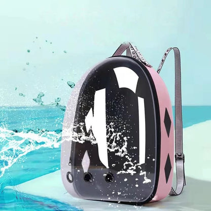 MOCHILA TRANSPORTADORA DE MASCOTAS DE ACRILICO TRANSPARENTE CON VENTILACION [BAG52]