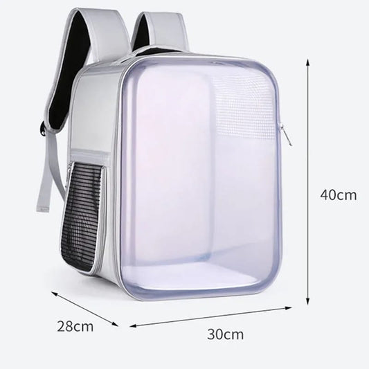 MOCHILA TRANSPORTADORA DE MASCOTAS CUADRADA CON VENTILACION GRANDE [CW39]
