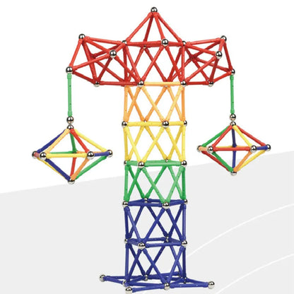 106 / 5.000 LFAYER 3D Palillos magnéticos largos Bloques de construcción magnéticos Palillos magnéticos Construcción DIY Juguetes magnéticos para niños