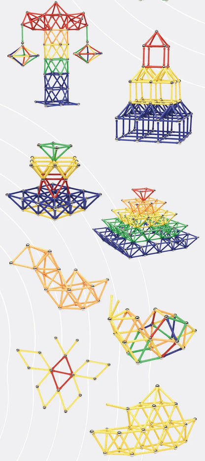 106 / 5.000 LFAYER 3D Palillos magnéticos largos Bloques de construcción magnéticos Palillos magnéticos Construcción DIY Juguetes magnéticos para niños